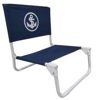 Składane krzesło plażowe małe i wytrzymałe Marynistyka