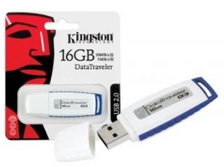 Pendrive Kingston DataTraveler C3, USB 2.0, 16 GB biało-niebieski