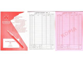 Raport kasowy RK, A4, 30x2 karty, samokopia, K-111-S
