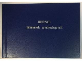 Rejestr przesyłek wychodzących, A4, 96 kart, oprawa twarda, KN-17/1