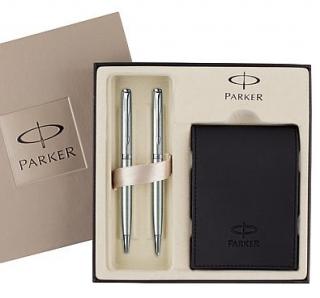 Zestaw Parker Sonnet Slim stalowy CT (dłu. + ołó.  + notes) S0928610