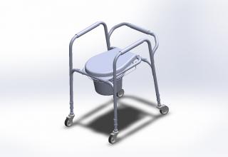Krzesło toaletowe AT01003 z kółkami