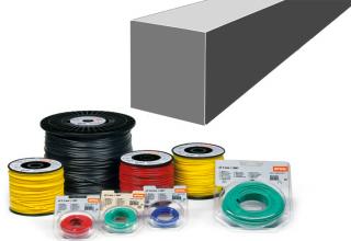 Żyłka tnąca kwadratowa 2,4 mm x 86 metrów* pomarańczowa, kłębek, firmy Stihl 00009302641 **