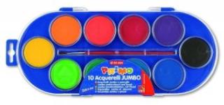 Farby wodne w pastylkach JUMBO 10 kolorów