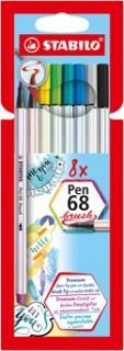 STABILO Pen 68 brush etui 8 szt.