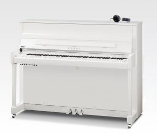pianino Kawai K 300 biały połysk + chrom + system ATX4