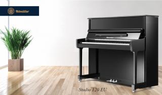 pianino Ritmuller Studio 120 EU czarny połysk + chrom
