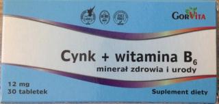 CYNK + witamina B6 30TABL. - Minerał Zdrowia i Urody.