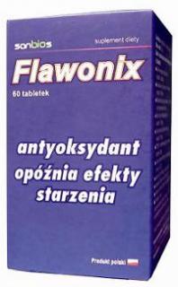 FLAWONIX 60TABL ANTYOKSYDANT OPÓŹNIA EFEKTY STARZENIA