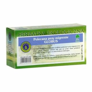 GLOBUS przeciwmigrenowa herbatka ekologiczna - fix  20x2g