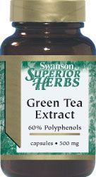 Green Tea Extract 60kaps. Ekstrakt z zielonej herbaty (500mg - 60% polifenoli)