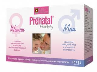 PRENATAL PROBABY, PRO BABY WOMAN 15 SZT. + MEN 15 SZT.