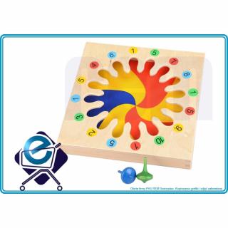 BĄCZEK MATEMATYCZNY zabawka zręcznościowa uczy liczenia i kolorów +5L