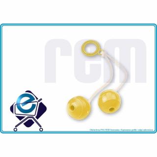 KLIK-KLAK zabawka zręcznościowa (żółte kulki), solidne M23 +3L
