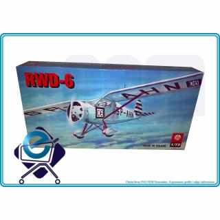 Samolot RWD-6 - model dod sklejania 1:72 +12L