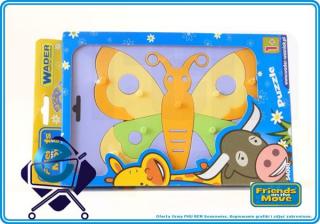WADER 54080 Friends on the Move puzzle MOTYL +1R