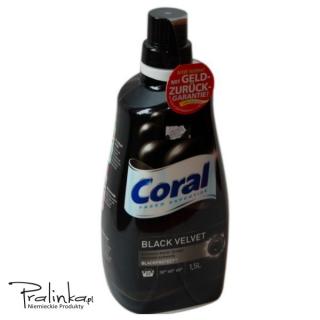 Coral Farbschutz Schwarz 1,15 l na 23 prań NEU Żel do prania tkanin czarnych