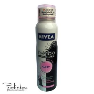 NIVEA Invisible For Black  White Antyperspirant Spray dla Kobiet