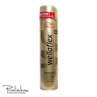 Wellaflex GLANZHALT 250 ml moc 5 Lakier do włosów