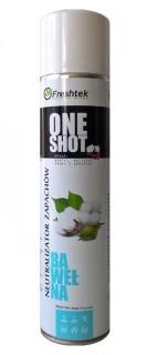 FRESHTEK ONE SHOT neutralizator / odświeżacz powietrza 600ml, atomizer - zapach Bawełna FRESHTEK - NEUTRALIZATOR ZAPACHÓW "ONE SHOT" - BAWEŁNA