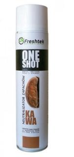 FRESHTEK ONE SHOT neutralizator / odświeżacz powietrza 600ml, atomizer - zapach Kawa FRESHTEK - NEUTRALIZATOR ZAPACHÓW "ONE SHOT" - KAWA