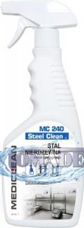 Mediclean MC240 - do stali k.o nierdzewnej 500ml preparat do czyszczenia stali nierdzewnej Mediclean MC240