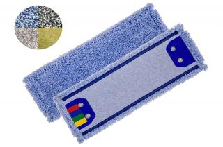 Mop płaski 40cm MIKROFIBRA Diolen InterTom, niebieski / klips 2 oczka Mop MIKROFIBRA LUX color 40 cm
