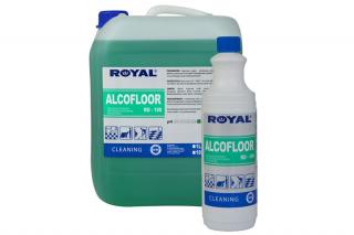 Royal ALCOFLOOR 1l RO-100 Koncentrat do pielęgnacji wszystkich rodzajów podłogi Koncentrat na bazie alkoholu, bez smugowy, antystatyczny