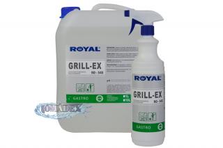 Royal GRILL-EX 1l - do usuwania tłuszczu / z atomizerem Preparat do czyszczenia piekarników, grilli, blach piekarniczych i kominków
