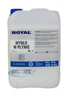 Royal MYDŁO Standard w płynie 5l - białe Perłowe mydło w płynie, do rąk i ciała, z dodatkiem gliceryny.