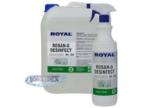 Royal ROSAN G DESINFECT koncentrat 1l - dezynfekcja w gastronomii Mycie i dezynfekcja powierzchni i urządzeń gastronomicznych