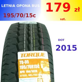 Letnie Opony dostawcze Torque 195/70R15c