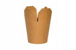 Opakowanie Kebab Box Asian Box 500 ml 50 sztuk Brązowy