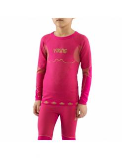Bielizna termoaktywna dla dzieci (koszulka + getry) Viking RIKO KIDS różowa