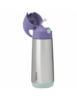 Butelka bidon termiczny ze słomką b.box 500ml Lilac Pop