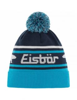 Czapka dziecięca z pomponem Eisbar CHANI OS POMPON KIDS 786 Blue-Navy