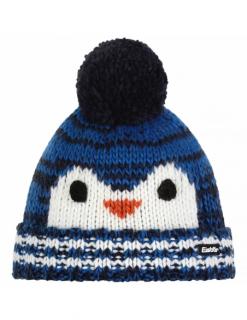 Czapka dziecięca z pomponem Eisbar RICO POMPON KIDS 224 Blue