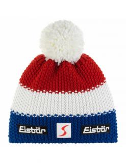 Czapka dziecięca z pomponem Eisbar STAR POMPON SKA KIDS FRANCE Blue-White-Red