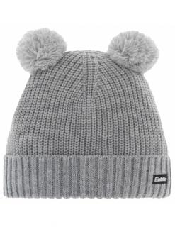 Czapka z pomponami Eisbar PONTI POMPON KIDS 106 Light Grey
