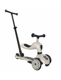 Hulajnoga Jeździk ScootRide Highwaykick1 Push and Go 2w1 Ash (drążek do pchania) + pasek do noszenia GRATIS
