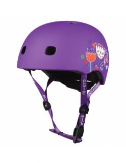 Kask dziecięcy Micro Floral Purple 2.0
