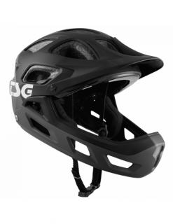 Kask rowerowy full face TSG Seek FR Graphic Design - Flow Grey-Black (odpinana garda)