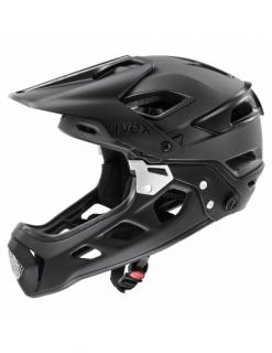 Kask rowerowy full face Uvex Jakkyl HDE BOA Black Mat (odpinana garda)