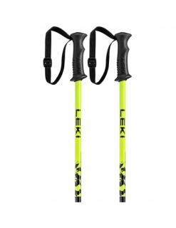 Kije narciarskie Leki Rider Kids Black/Neon Yellow/White