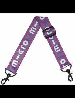 Pasek do noszenia hulajnóg dwukołowych Micro Carry Strap Reflective Purple