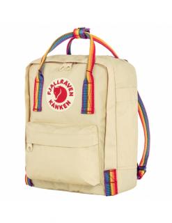 Plecak Fjallraven Kanken Rainbow Mini Light Oak - Rainbow Pattern