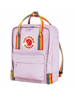 Plecak Fjallraven Kanken Rainbow Mini Pastel Lavender - Rainbow Pattern