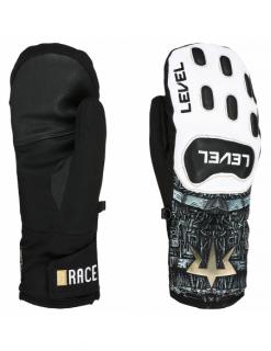 Rękawice narciarskie Level Race JR Mitten (jednopalczaste) PK-White