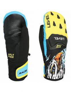 Rękawice narciarskie Level Race JR Mitten (jednopalczaste) Yellow-Blue