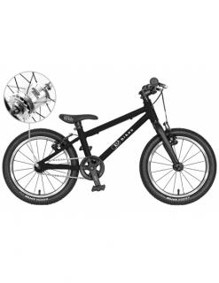 Rower dziecięcy Kubikes 16L AUTO Black czarny (z automatyczną przerzutką)